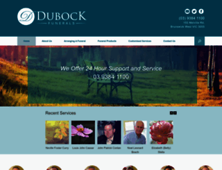dubockfunerals.com.au screenshot