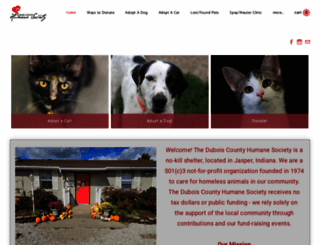 duboiscountyhumane.org screenshot