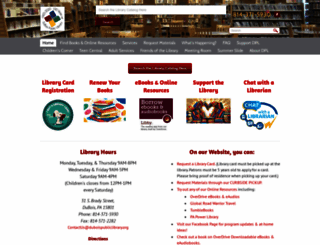 duboispubliclibrary.org screenshot