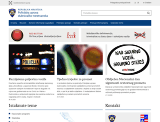 dubrovacko-neretvanska.policija.hr screenshot