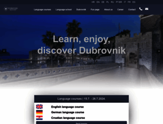 dubrovnik-language-school.com screenshot