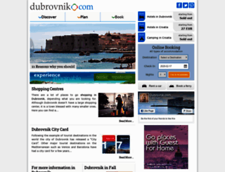 dubrovnik.com screenshot