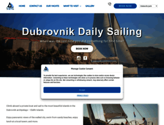 dubrovnikdailysailing.com screenshot