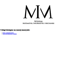 duch.mimuw.edu.pl screenshot