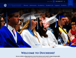 duchesne-hs.org screenshot