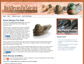duckdecoysforsale.org screenshot