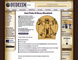 dudeism.com screenshot