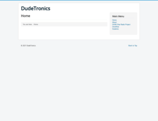 dudetronics.com screenshot