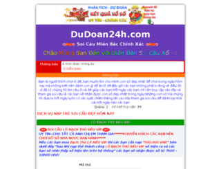 dudoan24h.com screenshot