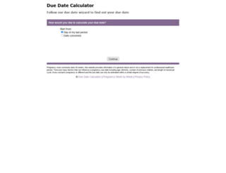 due-date-calculator.org screenshot