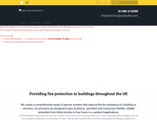 dufaylite-fireprotection.com screenshot