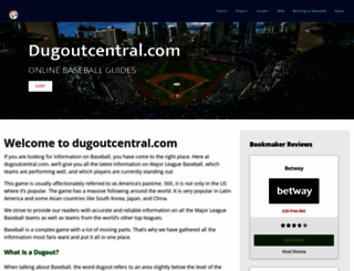 dugoutcentral.com screenshot