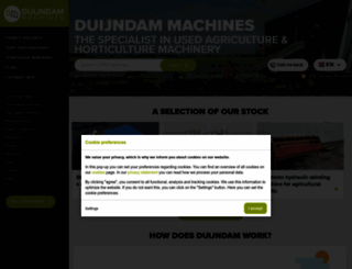 duijndam-machines.com screenshot