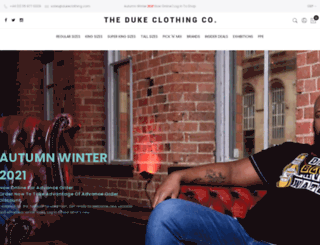 dukeclothing.com screenshot