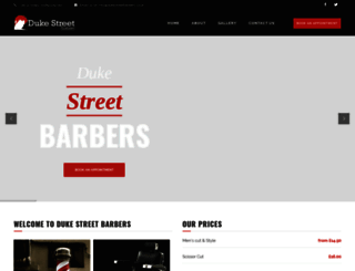 dukestreetbarbers.co.uk screenshot
