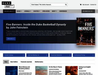 dukeupress.edu screenshot