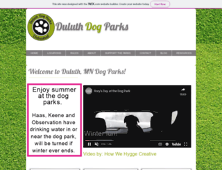 duluthdogparks.com screenshot