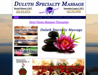 duluthspecialtymassage.com screenshot