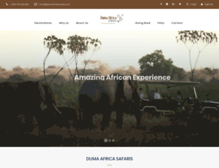 dumaafrikatreks.com screenshot