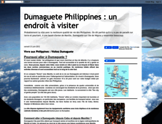dumaguetetourisme.blogspot.com screenshot