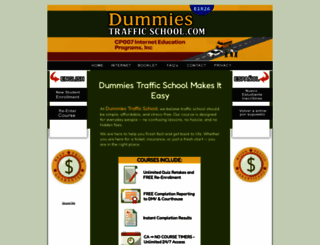 dummiestrafficschool.com screenshot