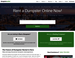 dumpstermarket.com screenshot