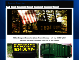 dumpsterrentalsinc.com screenshot