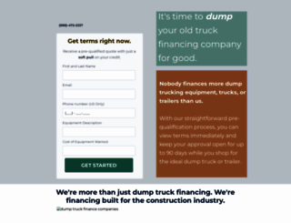 dumptruckfinance.com screenshot