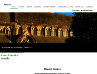 dunblanecathedral.org.uk screenshot