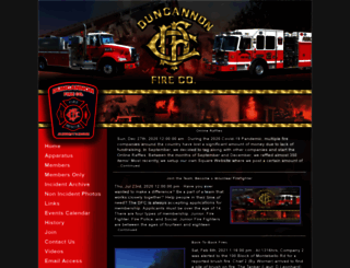 duncannonfire.com screenshot
