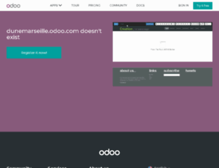 dunemarseille.odoo.com screenshot
