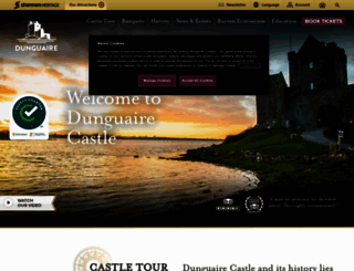 dunguairecastle.com screenshot