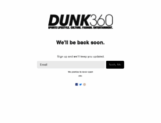 dunk360.com screenshot