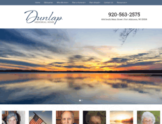 dunlapmemorialhome.com screenshot