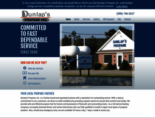 dunlapspropane.com screenshot