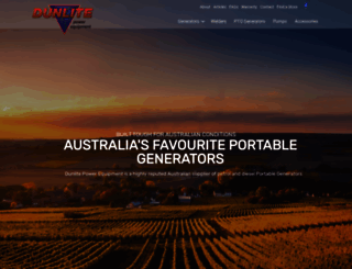 dunlite.com.au screenshot