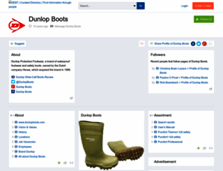 dunlop-boots.zeef.com screenshot