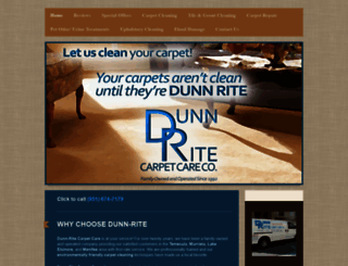 dunnritecarpetcleaning.com screenshot