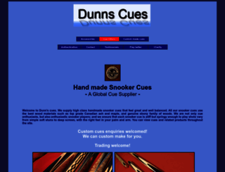 dunns-cues.com screenshot