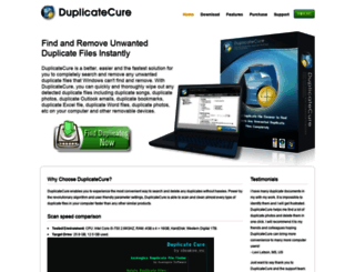 duplicatecure.com screenshot