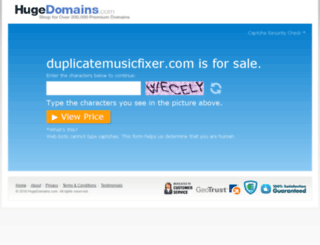 duplicatemusicfixer.com screenshot