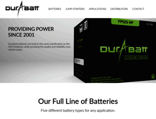 durabattpower.com screenshot