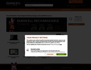 duracelldirect.com.au screenshot