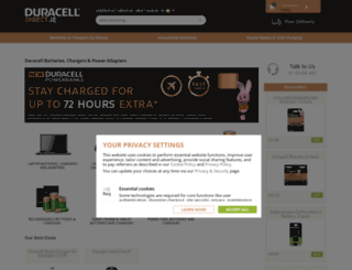 duracelldirect.ie screenshot