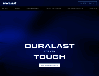 duralastparts.com screenshot