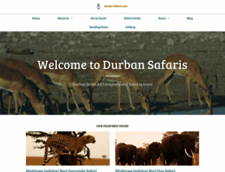 durbansafaris.com screenshot