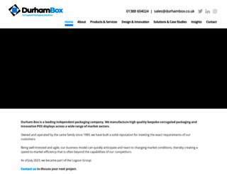 durhambox.co.uk screenshot