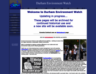 durhamenvironmentwatch.org screenshot
