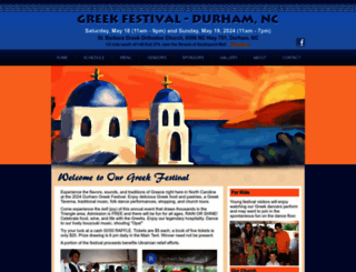 durhamgreekfestival.org screenshot