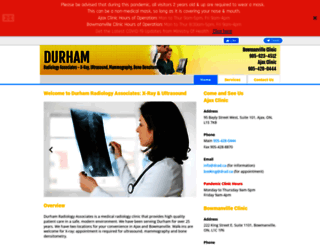 durhamradiology.ca screenshot